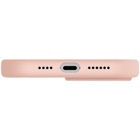Чехол Uniq LINO с MagSafe для iPhone 14 Pro. Цвет: розовый