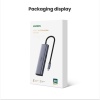 Хаб UGREEN CM511 USB-C Multifunction Adapter with PD Charging. Цвет: "Серый космос"