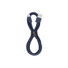 Кабель VLP Nylon Cable USB-A — USB-C, 1.2м. Цвет: тёмно-синий