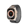 Ремешок нейлоновый VLP Trail Band для Apple Watch 42/44/45/49мм. Цвет: чёрный/серый