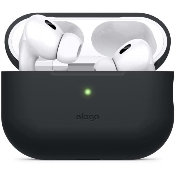 Чехол Elago Silicone Hang Case для AirPods Pro 2 (2022). Цвет: чёрный