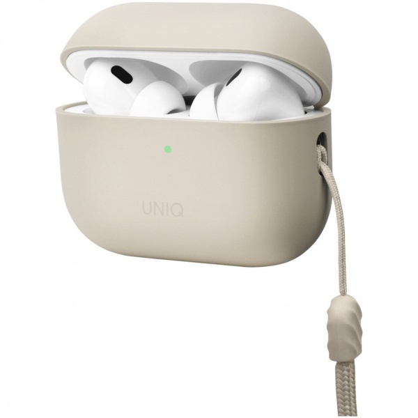 Чехол Uniq LINO Liquid silicone для AirPods Pro 2. Цвет: бежевый