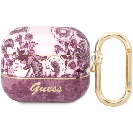 Чехол Guess для AirPods 3 с кольцом, Toile de Jouy Pink