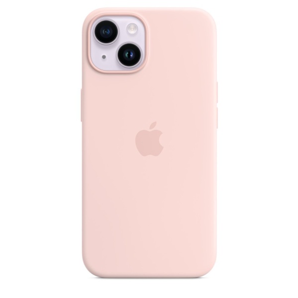 Силиконовый чехол MagSafe для iPhone 14 Silicone Case with MagSafe - Chalk Pink