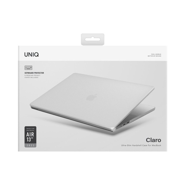 Накладка Uniq HUSK Pro CLARO для Apple MacBook Air 13" (2022). Цвет: матовый прозрачный