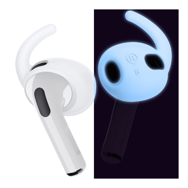 Крепление в ухо Elago Earbuds Hooks Cover для AirPods 3 (4 пары). Цвет: белый/синий