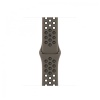 Спортивный ремешок Nike для Apple Watch 41мм. Цвет: оливковый серый/чёрный