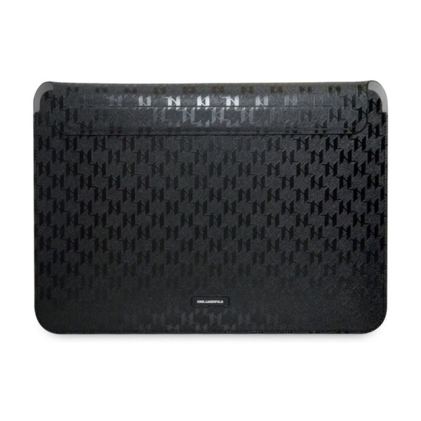 Чехол Lagerfeld Saffiano Sleeve Monogram для ноутбуков 16". Цвет: чёрный