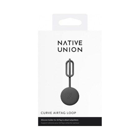 Чехол силиконовый Native Union Curve Airtag Case для AirTag. Цвет: чёрный
