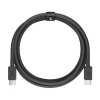 Кабель VLP Nylon Cable USB-C — USB-C, 60 Вт, 2м. Цвет: чёрный