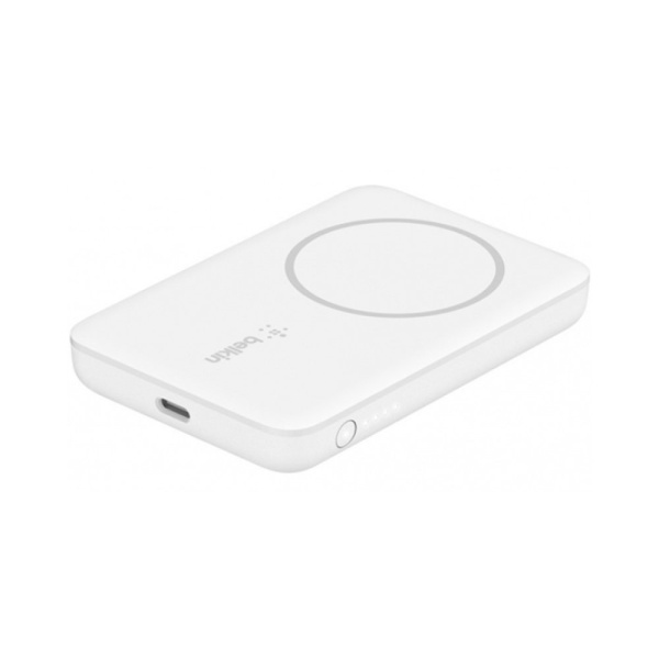 Внешний аккумулятор Belkin Magnetic Wireless 2500 mAh, Qi. Цвет: белый