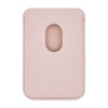 Магнитный бумажник Ubear Shell Case с Magsafe, эко-кожа. Цвет: светло-розовый