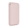 Магнитный бумажник Ubear Shell Case с Magsafe, эко-кожа. Цвет: светло-розовый