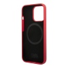 Чехол Lagerfeld для iPhone 13 Pro Liquid silicone Choupette Hard (MagSafe). Цвет: красный