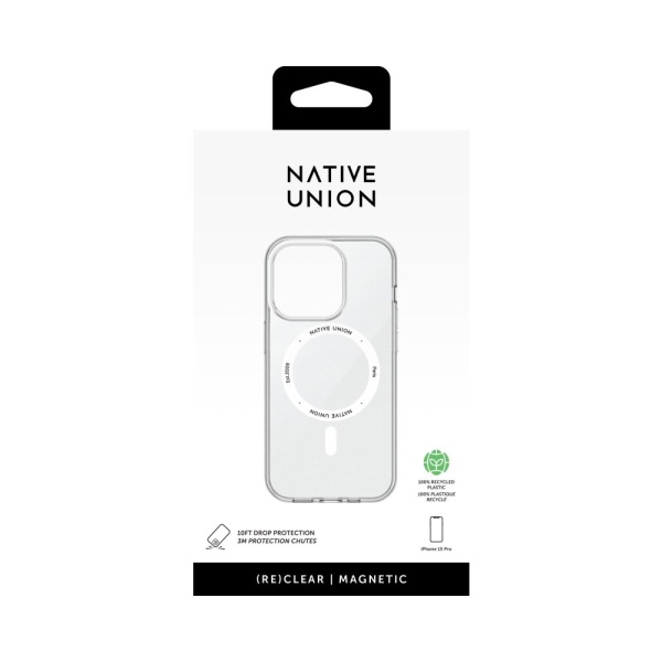 Чехол Native Union (RE)CLEAR CASE для iPhone 15 Pro. Цвет: прозрачный