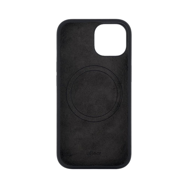 Чехол Ubear Touch Mag Case для iPhone 15, софт-тач силикон. Цвет: чёрный