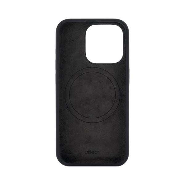 Чехол Ubear Touch Mag Case для iPhone 15 Pro, софт-тач силикон. Цвет: чёрный