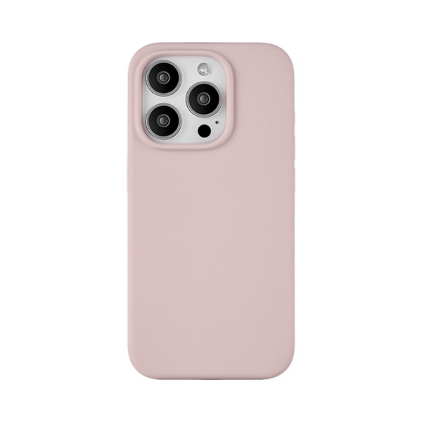 Чехол Ubear Touch Mag Case для iPhone 15 Pro, софт-тач силикон. Цвет: розовый