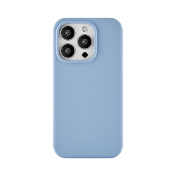 Чехол Ubear Touch Mag Case для iPhone 15 Pro Max, софт-тач силикон. Цвет: голубой