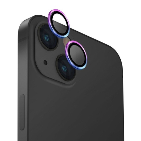 Защитное стекло Uniq OPTIX Camera Lens для камеры iPhone 15/15 Plus. Цвет: разноцветный