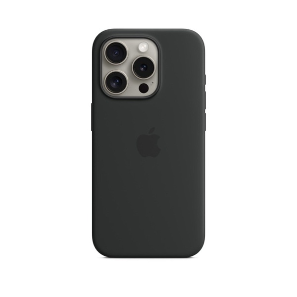 Силиконовый чехол MagSafe для iPhone 15 Pro Silicone Case with MagSafe - Black