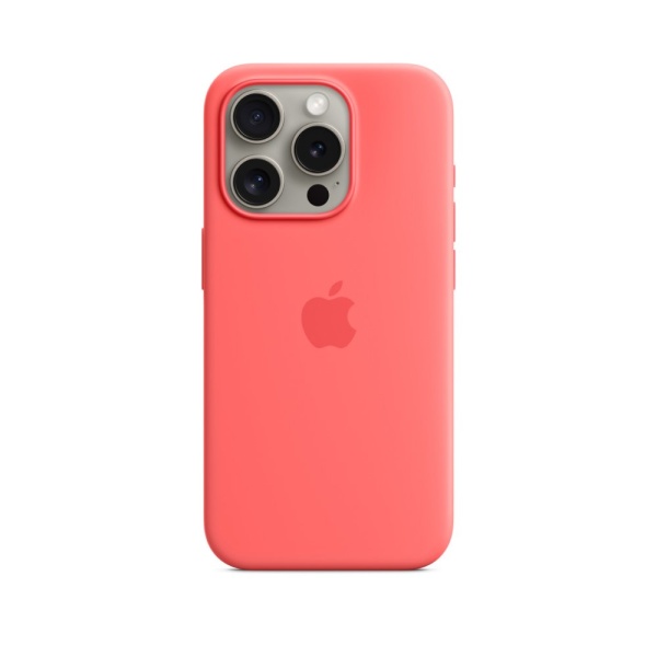 Силиконовый чехол MagSafe для iPhone 15 Pro Silicone Case with MagSafe - Guava