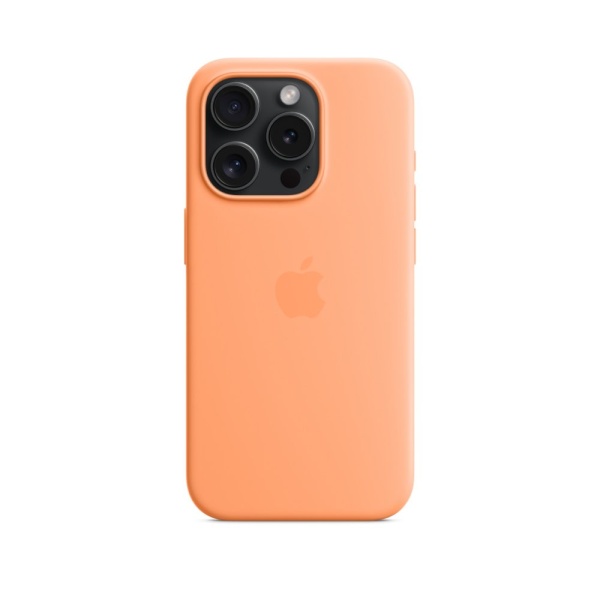 Силиконовый чехол MagSafe для iPhone 15 Pro Silicone Case with MagSafe - Orange Sorbet