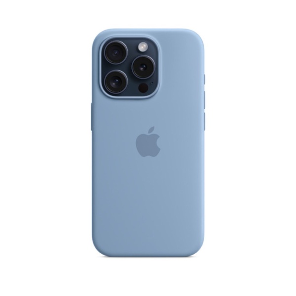 Силиконовый чехол MagSafe для iPhone 15 Pro Silicone Case with MagSafe - Winter Blue