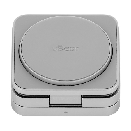 Беспроводное зарядное устройство uBear Balance 3 в 1, MagSafe, 15W. Цвет: серебро