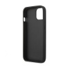Чехол Lagerfeld для iPhone 13 PU Saffiano Karl & Choupette heads Hard. Цвет: серебристый
