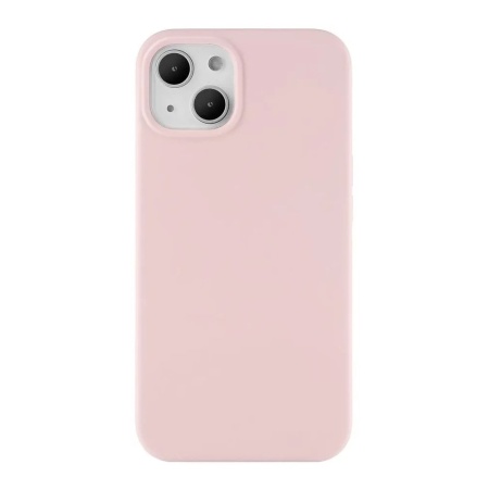 Чехол Ubear Touch Case для iPhone 13, софт-тач силикон. Цвет: розовый