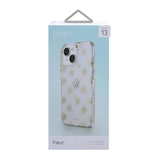 Чехол Uniq COEHL Fleur для iPhone 13. Цвет: синий