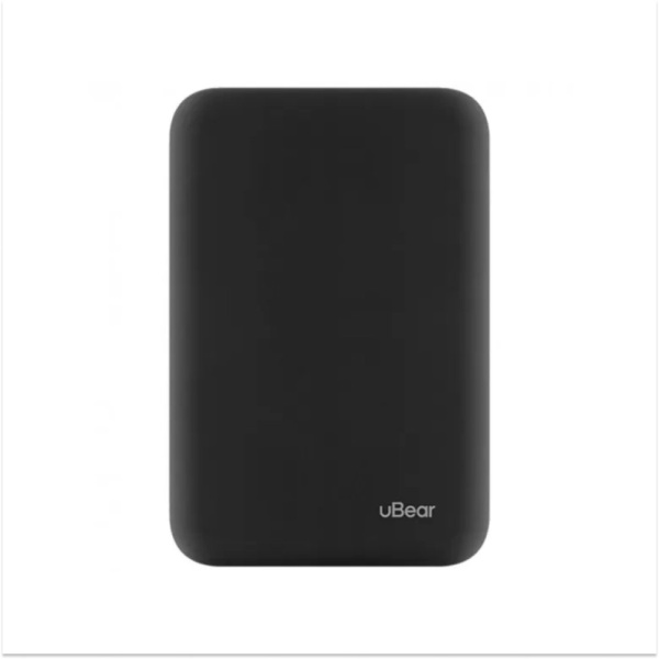 Внешний аккумулятор uBear Flow Magnetic Power bank, 10000mAh, PD 20W. Цвет: чёрный