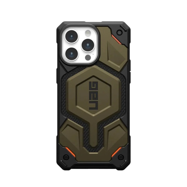 Чехол UAG Monarch для iPhone 15 Pro, кевлар. Цвет: чёрно-зелёный