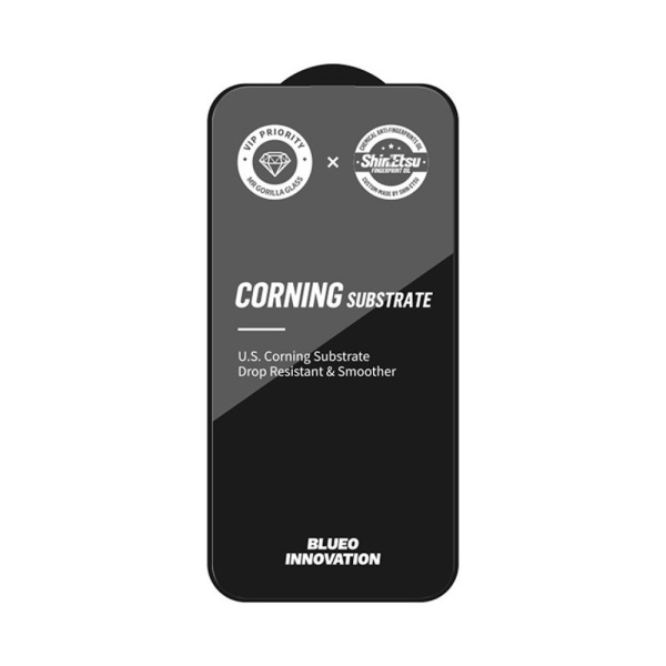 Защитное стекло BlueO USA Corning Gorilla Anti-Static для iPhone 15 Pro