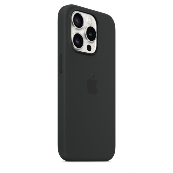 Силиконовый чехол MagSafe для iPhone 15 Pro Max Silicone Case with MagSafe - Black