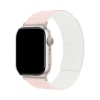 Ремешок силиконовый магнитный uBear Mode для Apple Watch 38/40/41мм. Цвет: розовый/белый