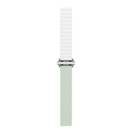 Ремешок силиконовый магнитный uBear Mode для Apple Watch 38/40/41мм. Цвет: шалфей/бежевый