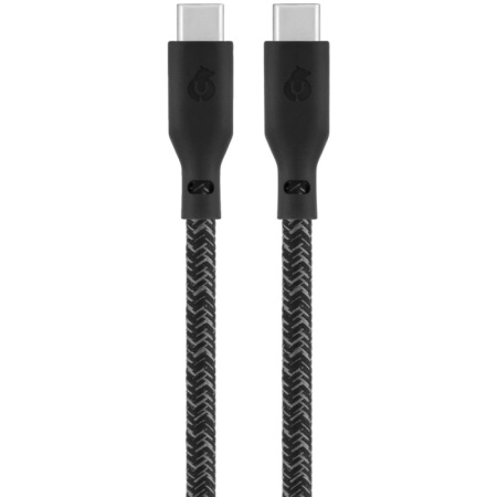 Кабель uBear Trend Cable USB-C — USB-C, 140W, 2.4м. Цвет: чёрный