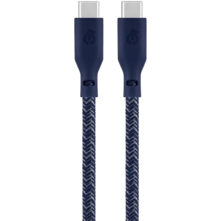 Кабель uBear Trend Cable USB-C — USB-C, 140W, 2.4м. Цвет: синий