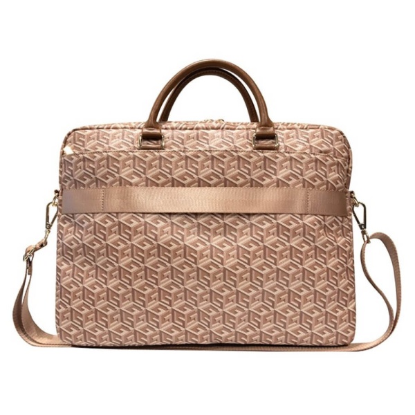 Сумка Guess для ноутбуков 15-16" G CUBE Bag. Цвет: коричневый