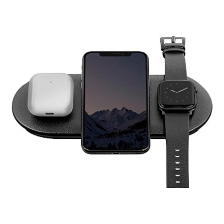 Док-станция EnergEA WiDisc Trio для iPhone, Airpod, Apple Watch 7.5/10 Вт. Цвет: чёрный