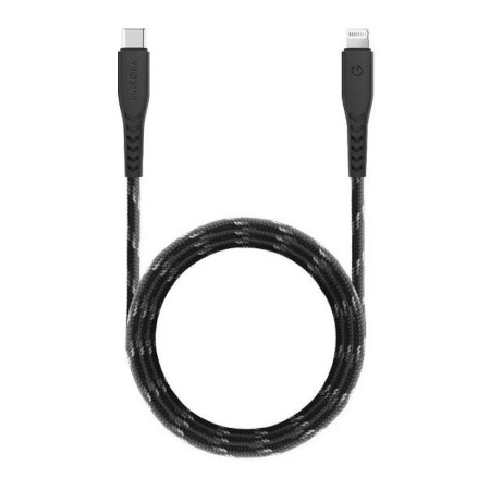 Кабель EnergEA NyloFlex USB-C - Lightning MFI 3.0м. Цвет: черный