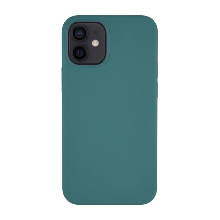 Чехол защитный vlp silicone case для iPhone 12 mini. Цвет: тёмно-зелёный