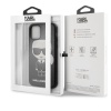 Чехол Lagerfeld для iPhone 11 PU Leather Ikonik Karl Hard. Цвет: чёрный