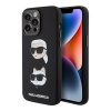 Чехол Lagerfeld Liquid Silicone NFT Karl & Choupette heads Hard для iPhone 15 Pro Max.Цвет: чёрный