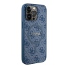 Чехол Guess для iPhone 13 Pro Max PU 4G Colored ring Metal logo (Magsafe) Hard. Цвет: синий