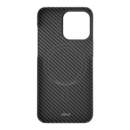 Чехол Ubear Supreme Kevlar Case для iPhone 15 Pro, MagSafe. Цвет: чёрный