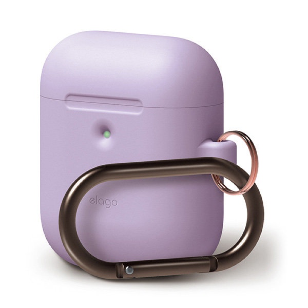 Чехол с карабином Elago для AirPods Wireless Hang case Lavender