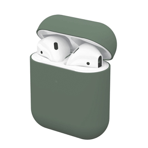 Чехол Ubear защитный для AirPods силиконовый. Цвет: зеленый